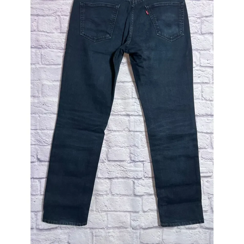 Levi's 511 Slim Fit Jeans 34x32 Dark Blue Stretch Denim 5 Pocket